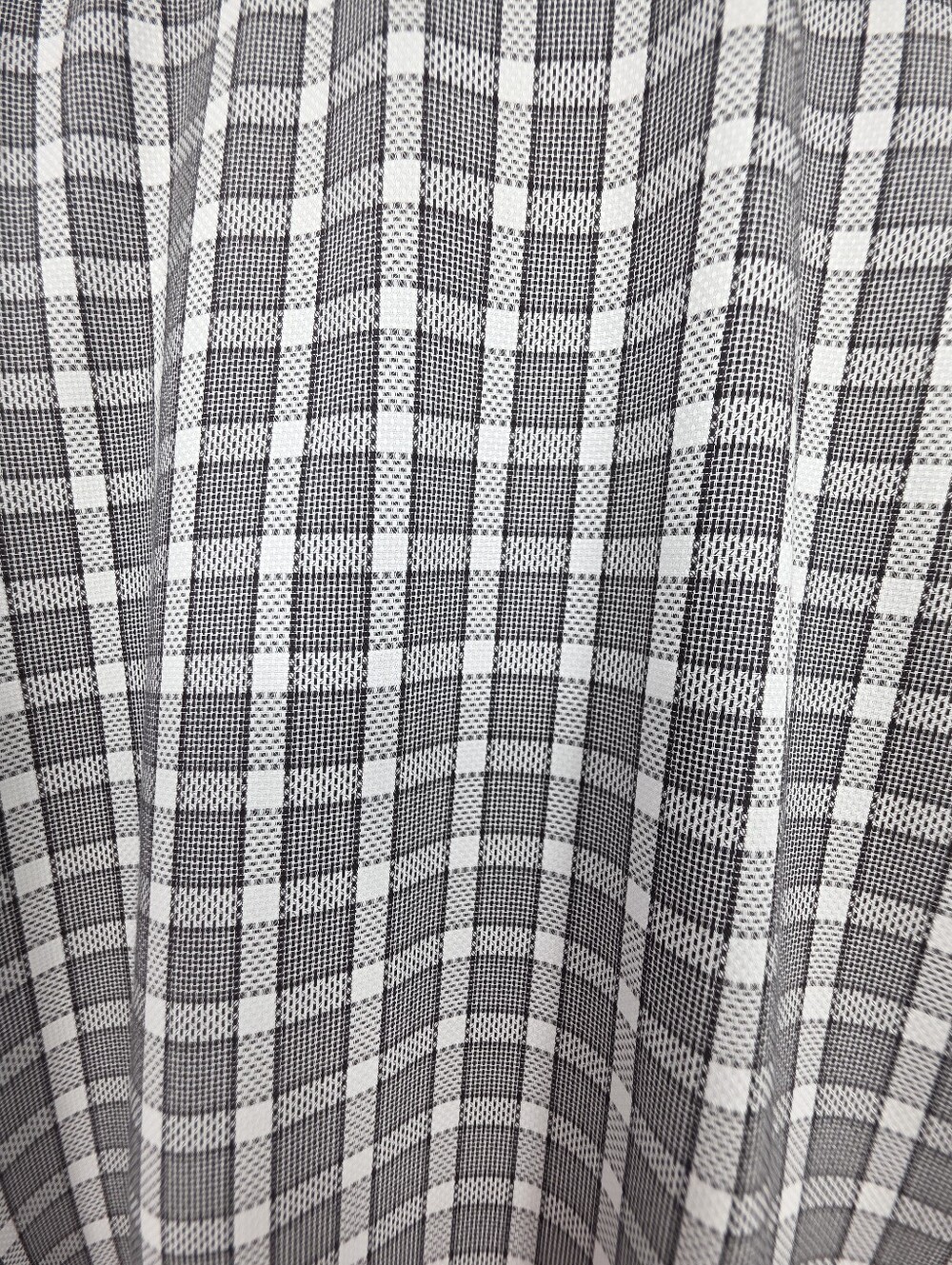 Bugatchi Uomo Shaped Fit Gray Plaid Button Down Shirt Men's Medium Cotton - Picture 4 of 11